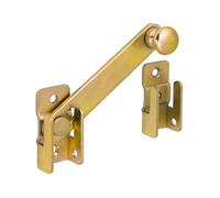 Gedotec Garden gate Latch Yellow Galvanized gate Latch 120x20 mm | Steel Door Latch for screwing Locking Bolt | 1 Piece - gate Latch Garden gate Throw Metal with Counterpart