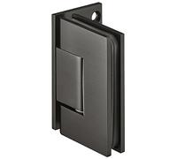 Gedotec Glass Door Hinge Black - Brass - Modern - Shower Cubicle Hinge - 1 Piece