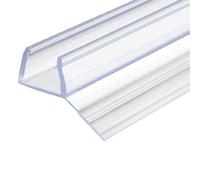GedoTec® Glass Door Seal Shower Corner Seal for Shower Cubicles Doors Shower Seal Length 2,000 mm | PVC Transparent | Shower Seal for Glass Thickness 8-10 mm | Brand Quality for Your Living Area