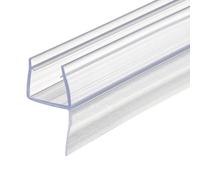 GedoTec® Glass Door Seal Shower Corner Seal for Shower Cubicles Doors Shower Seal Length 2,000 mm | PVC Transparent | Shower Seal for Glass Thickness 8-10 mm | Brand Quality for Your Living Area