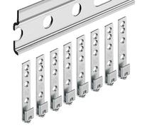 Gedotec H10282 Wall Rail Wall Cabinet with Cabinet Hanger - Length 2000 mm, Galvanised Steel, 1 Set of Cupboard Hanger for Wall Mounting without Screws