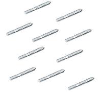 Gedotec Hanger bolts M4 threaded screw for furniture knob - handles - coat hooks & fittings | furniture screws M4 x 40 mm | galvanized steel