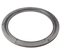 Gedotec Heavy-Duty Swivel Fitting, 360° rotatable Turntable, Diameter 320 mm, Silver Steel, Pressure Ball Bearing, Load Capacity 300 kg, Swivel Ring for screwing on Furniture, 1 Piece Rotating Ring