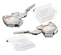 Gedotec® High Eschlag Aventos Silk White for One-Piece Keys Made of Wood - Model 20 K2b00.02 - Power Factor LF 220 500 - Blum Aventos Series Handle for Non-Closable Complete