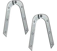 Gedotec Ladder Hinges | 2 Pieces | Bent Folding Hinges 200 x 21 mm | Galvanized Steel | for Screw Mounting | Made in Germany
