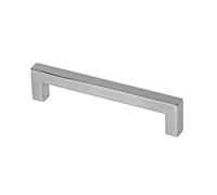 Gedotec Lexus Furniture Handle 192 mm Bar Handle Square for Kitchen Shop and Cupboard Doors Chrome Polished Metal Kitchen Handle Solid Chrome 1 Piece Door Handle Cabinet with Screws