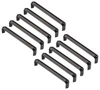 Gedotec Lines Drawer Handle Kitchen Furniture Handle Antique Country House Style Door Handle BA 160 mm Metal Grey Matt Brushed Pack of 10 Vintage Cupboard Handle with Furniture Screws