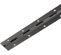 Gedotec Matte Black Modern Piano Tape | Screw-On Hinge | 800 x 32 mm | 2 Holes | Stainless Steel V2A