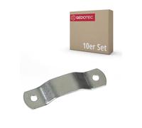 Gedotec Medium Hanger Kitchen Cupboard Hanger for Wall Mounting 65 x 17 mm Galvanised Steel Cupboard Holder for Wall Cupboards and Top Cabinets Pack of 10 - Metal Wall Bracket for Screwing