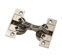 Gedotec Mitre hinge 3D furniture hinge for screwing, GS 45, 1 piece, door hinge for 45° mitre, opening angle 135°, nickel-plated steel, flap hinge for cabinet doors and furniture doors