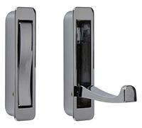 Gedotec Modern Coat Hook Folding Hook Foldable Coat Hook for Wood | Panama | Coat Hooks to let in Bright Chrome Metal | Built-in Clothes Fan for Wall Panels and cupboards - 1 Piece