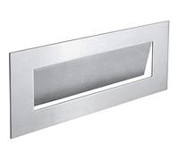 Gedotec Newspaper Flap Stainless Steel Letter Slot Flap for Front Doors & Apartment Entrance Doors | Stainless Steel Door Flap | Rectangular Post Slot 330 x 110 mm | 1 Piece - Cover Opens inwards