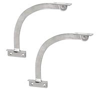Gedotec Opening Restrictor Cabinet Flap Fitting for Furniture Doors | Flap Holder Bar Compartment for Screwing | Metal Length 150 mm | Nickel-Plated Steel | 1 Pair - Furniture Fittings Flap Scissors