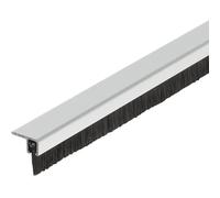 Gedotec® Professional Sealing Strip Brush Door Bottom Seal for Bottom Screws | Length 2000mm with Sealing Edging Door Seal Aluminium/Pp Brush Black | Brand Quality for Your Living Room