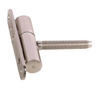 Gedotec Renovation Hinge | 1 Piece | Nickel-Plated Metal Screw-On & Drill-in Hinge for Wooden Doors & Frames | Made in Germany