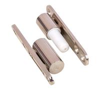 Gedotec Renovation Hinge in Nickel-Plated Steel | 1 Piece with Maintenance-Free Plain Bearing Technology | Ø 15 mm | 2-Piece Screw-On Hinge for Wooden Door Frames