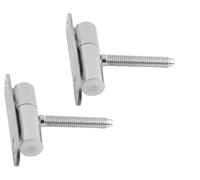 Gedotec Renovation Hinges | 2 Pieces | Galvanized Metal Screw-On & Drill-in Hinges for Wooden Doors & Frames | Made in Germany