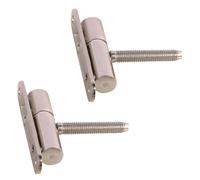 Gedotec Renovation Hinges | 2 Pieces | Nickel-Plated Metal Screw-On & Drill-in Hinges for Wooden Doors & Frames | Made in Germany
