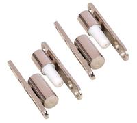 Gedotec Renovation Hinges, Nickel-Plated Steel | 2 Door Hinges with Maintenance-Free Plain Bearing Technology | Diameter: 15 mm | Door Hinges, Wooden Door Frames | 2-Piece Screw-on Hinge
