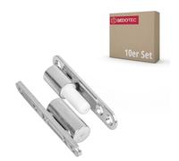 Gedotec® Renovation hinges, surface-mounted hinges, door hinges for internal doors 15 mm x 83 mm screw on, galvanised steel, brand quality for your living room