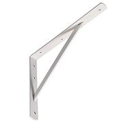 Gedotec Schwerlast-Konsole Metal Shelf Holder Winkel-Konsole Matt White | 300 x 200 x 20 mm | Heavy Load Carrier Lifting Capacity 300 kg | Support Steel Massive | 1 Piece - Bracket for The Wall