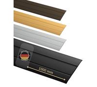 Gedotec Self-adhesive transition profile Black 1000 mm alu - Length 1 m width 37 mm - anodised aluminium - Made in Germany - no drilling - threshold strip