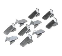 Gedotec Shelf Brackets | Dimensions: 10 x 18 x 9 mm | VARI | 20 x Hanging Shelf Brackets - Heavy Load | Galvanized Steel | Cabinet Shelf Cleats