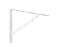 GedoTec® Shelf support Heavy load carrier Heavy load console ATHENA 3 Sizes Steel Massive 3 Colors Buoyancy 200 - 300 KG MADE IN GERMANY - Steel white, 495 x 330 x 30 mm
