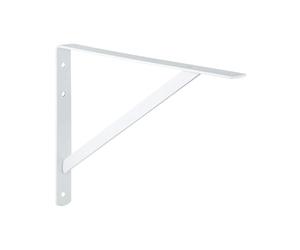GedoTec® Shelf support Heavy load carrier Heavy load console ATHENA 3 Sizes Steel Massive 3 Colors Buoyancy 200 - 300 KG MADE IN GERMANY - Steel white, 495 x 330 x 30 mm