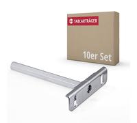 Gedotec Shelf Support Steel Blue Light Galvanized - Clever | 10 Pieces Shelf Support Metal - Heavy Duty Support | Shelf Bracket Wall mounting | Shelf Support Invisible | Wall Shelf Support Stainless