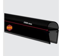 Gedotec Shower Door Seal Striping, 1000 mm, Glass Thickness 6-8 mm, Premium Shower Seal, Black, Soft PVC Sealing Lips, Shower Seals for Shower Doors, Water-Repellent, Strip Seal, Seal