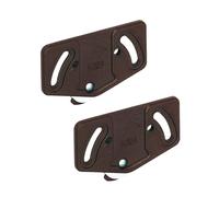 Gedotec Slide Line 55 Sliding Door Trolley Cabinet Track System - Wheels for Lower Rail, 15 kg Capacity, Plastic Brown, Pack of 2 for Furniture