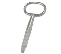 Gedotec Square Key Easy | Pack of 1 - Pin Key for Single Rubber Lock | Stainless Steel Key 8 x 8 mm | Metal Doors or Cabinets | Door Closer - New Building Key