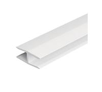 Gedotec Stabiliser for Clothes Cupboard Furniture Connector for Back Wall Cabinet Connector Fastening Rail Length 2000 mm Plastic White 1 Piece Back Panel Connection Profile for 4-5 mm