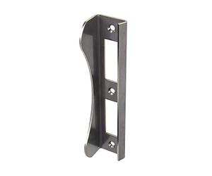 Gedotec Stainless Steel Striking Plate | 1 Piece - Angled Striking Plate for Garden Gates & Doors | Gate Stop 180 mm | Solid Flap Striking Plate with Material Thickness 3 mm