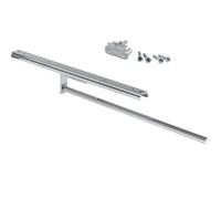 Gedotec Towel Holder, Aluminium Polished Chrome, 1 Arm, 443 mm Installation Length, Hostel, Towel Rail, Kitchen Bathroom Toilet