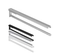 Gedotec Towel Rail | H6008 | Pull-Out Towel Rail 1-arm extendable | 1 Piece | Towel Rail Length 465 mm in Silver | Bathroom & Kitchen Cabinet Towel Rail Swivel 90degree | Made in Germany