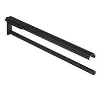 Gedotec Towel Rail | H6008 | Pull-Out Towel Rail with 1 arm | 1 Piece | Towel Rail Length 465 mm in Black | Bathroom & Kitchen Cabinet Towel Rail Swivel 90degree | Made in Germany