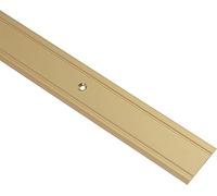 GedoTec Transition profile Aluminium SUPER FLAT perforated Transition rail Soil profile Wide 30 mm 3 Colors 100 cm or 200 cm Made in Germany - Aluminium golden, 100 cm