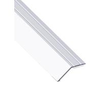 Gedotec Transition Profile Height Adjustment Silver 1000 mm Aluminium I Length 1 m - Can be Shortened Width 41 mm I Made in Germany I End Strip Aluminium Anodised Floor Strips Self-Adhesive No
