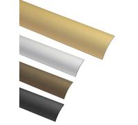 Gedotec Transition Profile Laminate - Vinyl Transition Rail Self-Adhesive Floor Profile Curved | Door Sill for Gluing | Anodised Aluminium Brass | Profile 30 x 900 mm | Pack of 1