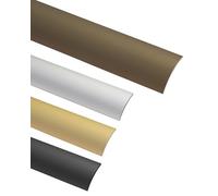Gedotec Transition Profile Laminate - Vinyl Transition Rail Self-Adhesive Floor Profile Curved | Door Threshold for Gluing | Aluminium Bronze Anodised | Profile 40 x 2000 mm | 1 Piece