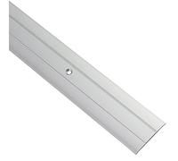 GedoTec Transition profile Soil profile Transition rail 100 cm Aluminum anodized flat with holes Width 37 mm 3 Colors Made in Germany - Alu silver anodised