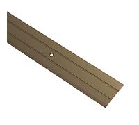 GedoTec Transition profile Soil profile Transition rail 100 cm Aluminum anodized flat with holes Width 37 mm 3 Colors Made in Germany - Aluminium bronze anodised