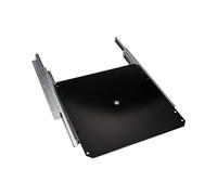 Gedotec TV turntable TV extension rotatable for screwing to shelf, load capacity 50 kg, full extension with swivel plate, black, extension length 335 mm, 1 piece, cabinet extension for flat screen