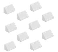 Gedotec Universal Corner Connector White Cabinet Connector Made of | Furniture Connector Plastic with Cover Cap | Furniture Fittings Width 44 mm | 20 Pieces - Cabinet Connector for screwing