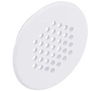 Gedotec Ventilation Grille | 10 Pieces | White Plastic | Exhaust Grille | Round Ventilation Hole | Flux | Ventilation Grille with Cover Edge | Integrated Ventilation Holes
