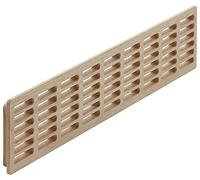 Gedotec Ventilation Grille Door Grille Solid Wood Exhaust Grille Oak Ventilation Grille Square with Cover Edge 550 x 120 mm Door Ventilation for Inlet 1 Piece - for Furniture, Radiators and Doors