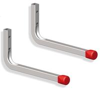 Gedotec Wall Bracket Wall Hooks for Screwing Galvanised Steel | Line | 2 Pieces Tool Hooks Length 175 x 80 mm Including Mounting Material | All-Purpose Hooks Made of Metal | Wall Mount Garage | Tool