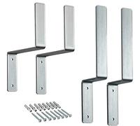 Gedotec Wall Mount for Marquee Set Hanging Beer Bench - Beer Table Set & Beer Tent Set | Angle Bracket Hot-Dip Galvanised Z-Angle Steel | 1 Set - Beer Bench Set with Dowels & Screws